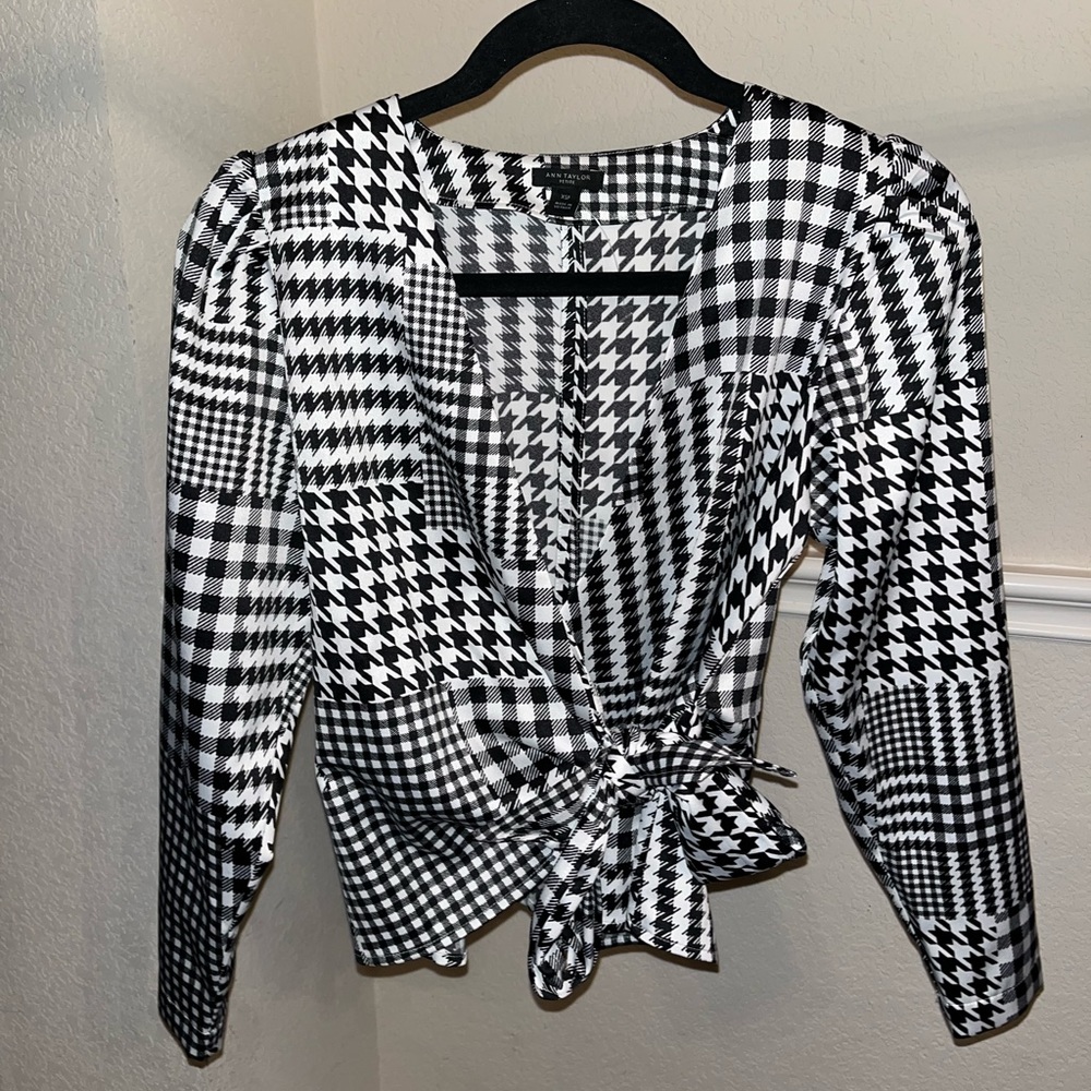 Silky wrap blouse